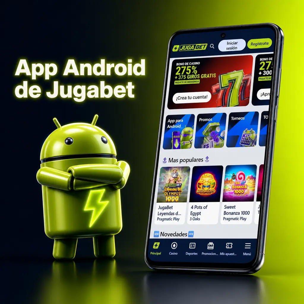 App Android de Jugabet en un celular