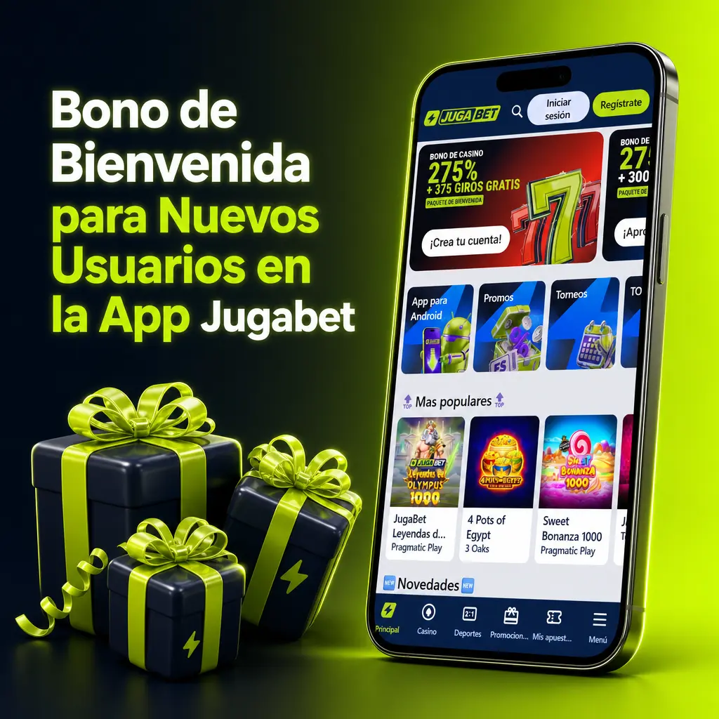Pantalla de registro con bonos de bienvenida de Jugabet