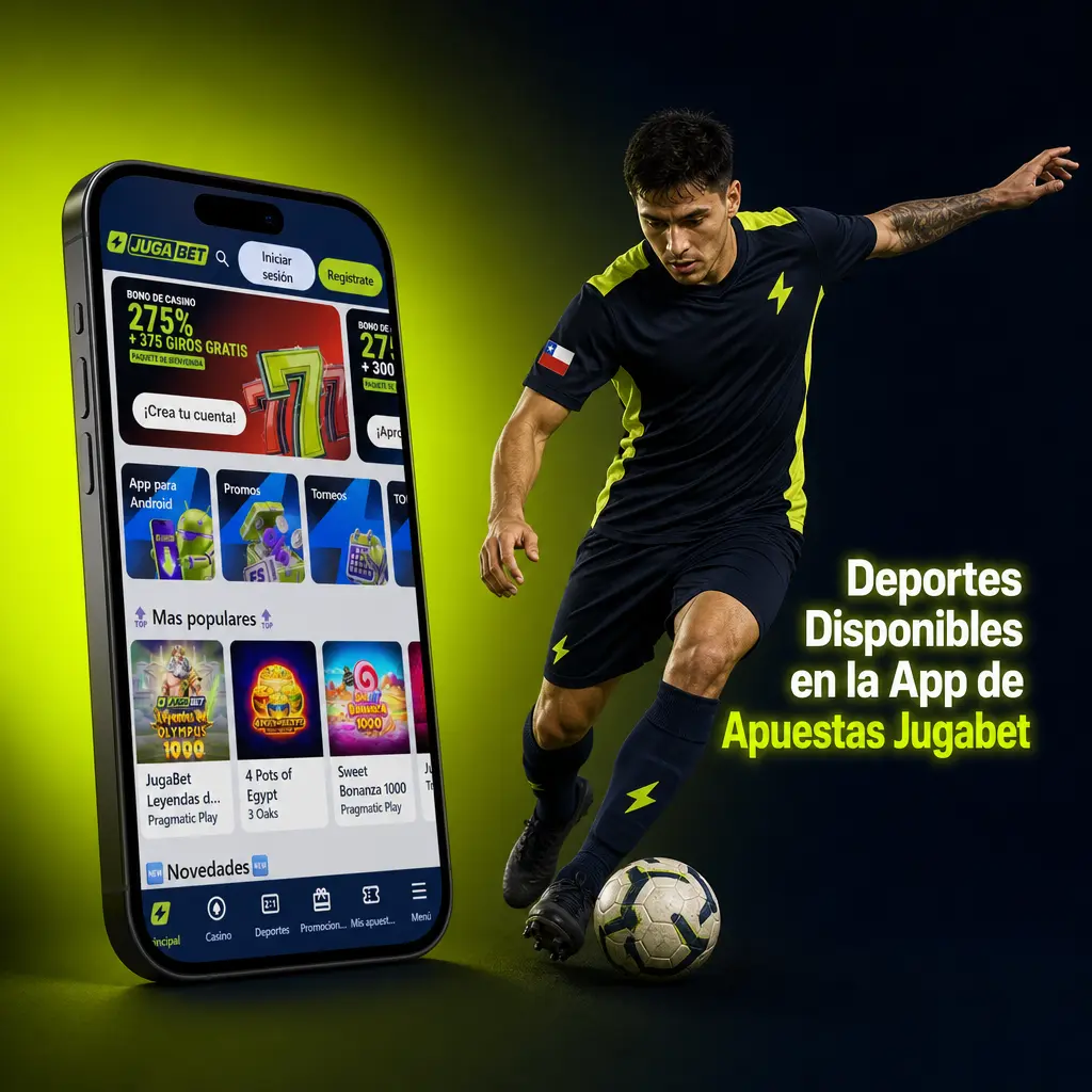 Deportes disponibles en la app de apuestas Jugabet