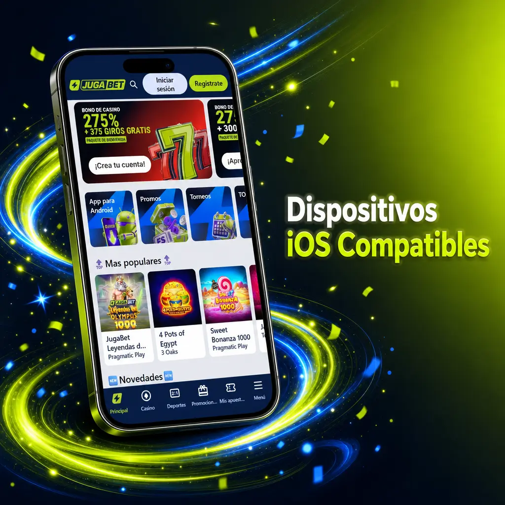 Dispositivos iOS compatibles con la aplicación de Jugabet