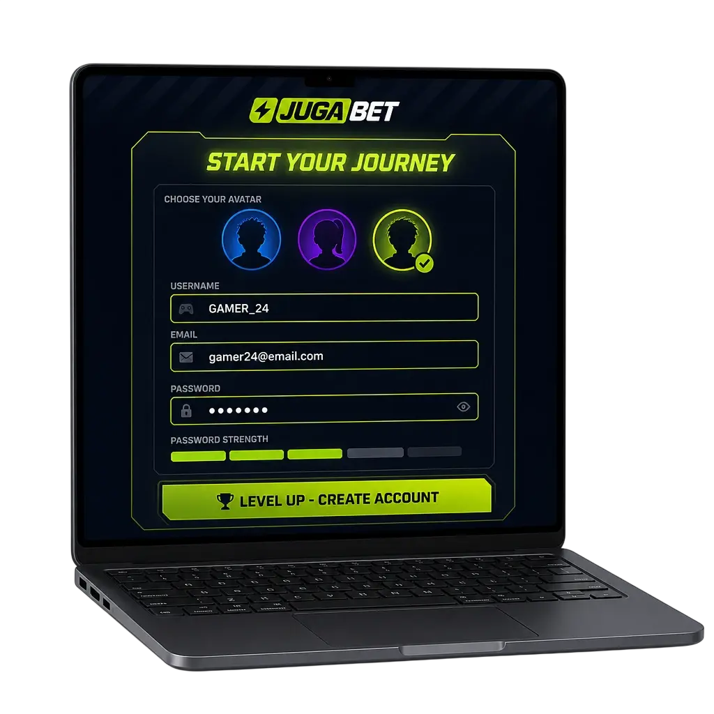 Jugabet registro, inicio de sesión y verificación de cuenta
