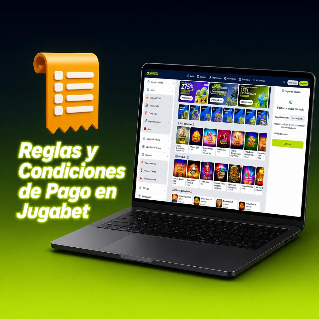Reglas de pago en Jugabet