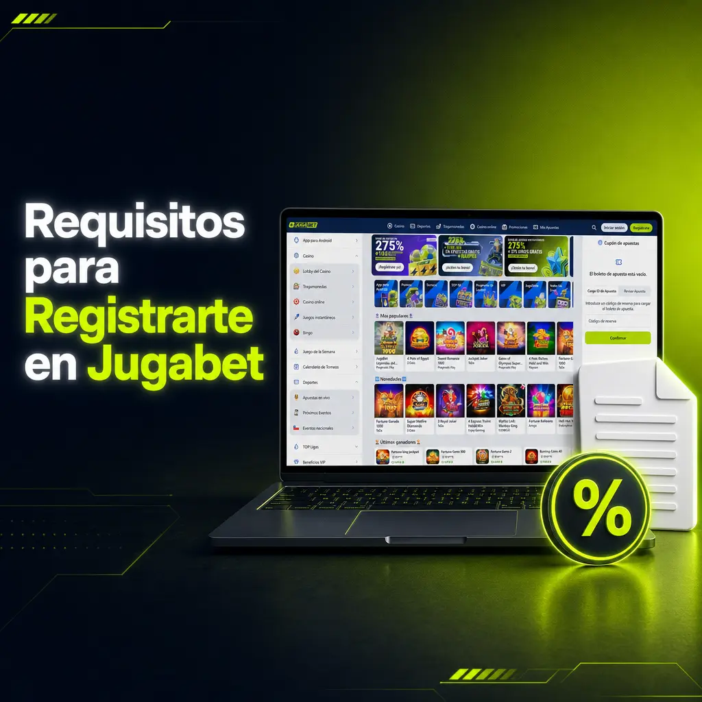 Requisitos para registrarte en Jugabet